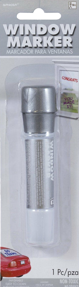 Silver Washable Window Paint Marker