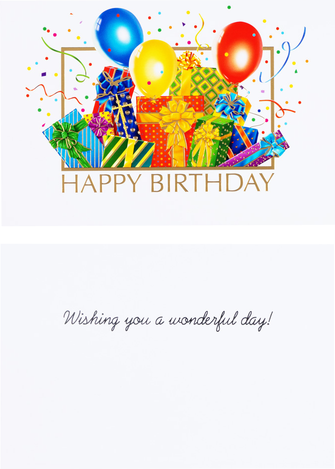 Happy Birthday Assorted Cards - 50 Pack