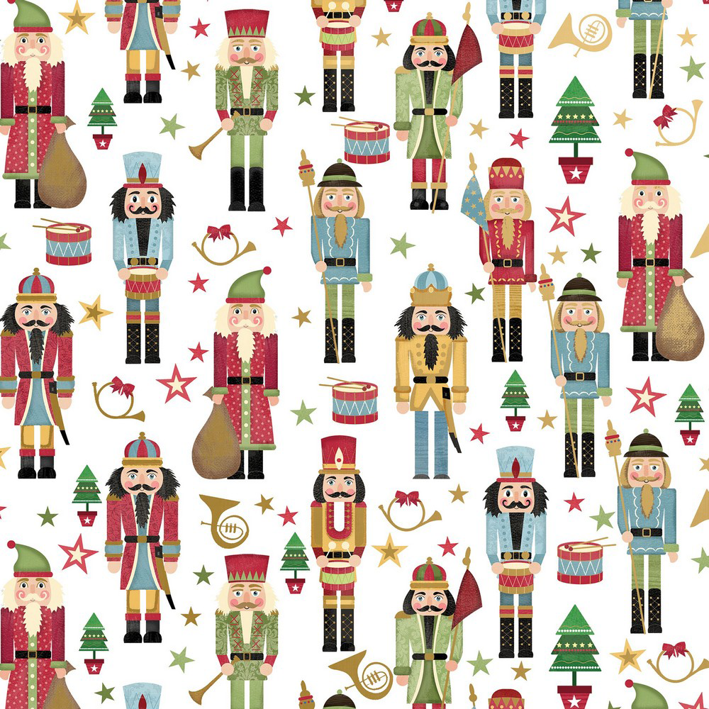 Traditional Nutcracker 30" x 833' Bulk Wrapping Paper (2082.5 Sq Ft)