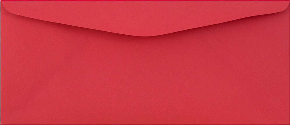 Red 24lb #9 Regular Envelopes (3 7/8 x 8 7/8)