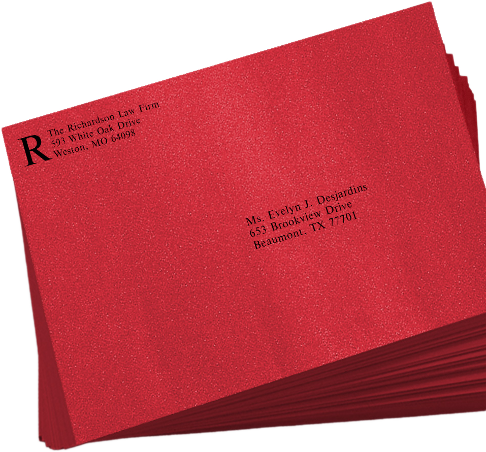 Jupiter Red Metallic 32lb 9 x 12 Booklet Envelopes