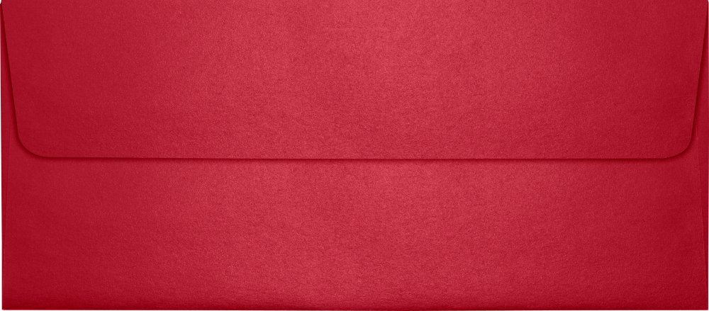 Jupiter Red Metallic 32lb #10 Square Flap Envelopes (4 1/8 x 9 1/2) with Peel & Seal