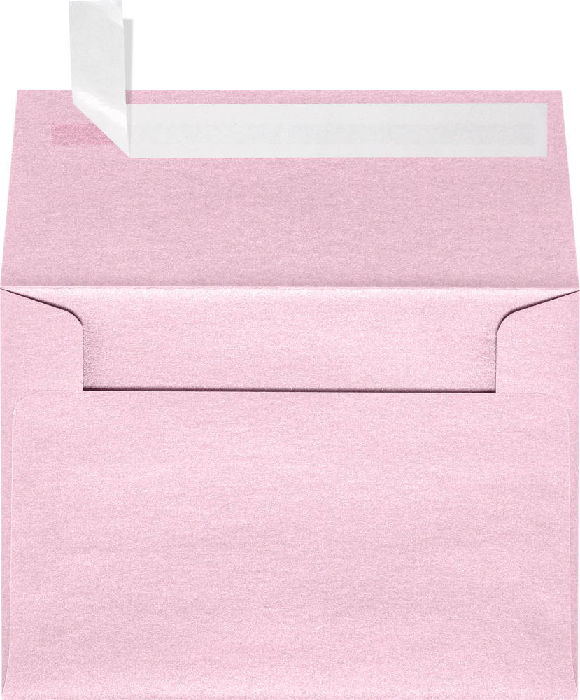 Pink Rose Metallic 32lb A1 Invitation Envelopes (3 5/8 x 5 1/8) with Peel & Seal