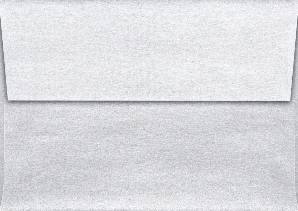 Silver Metallic 32lb A1 Invitation Envelopes (3 5/8 x 5 1/8) with Peel & Seal