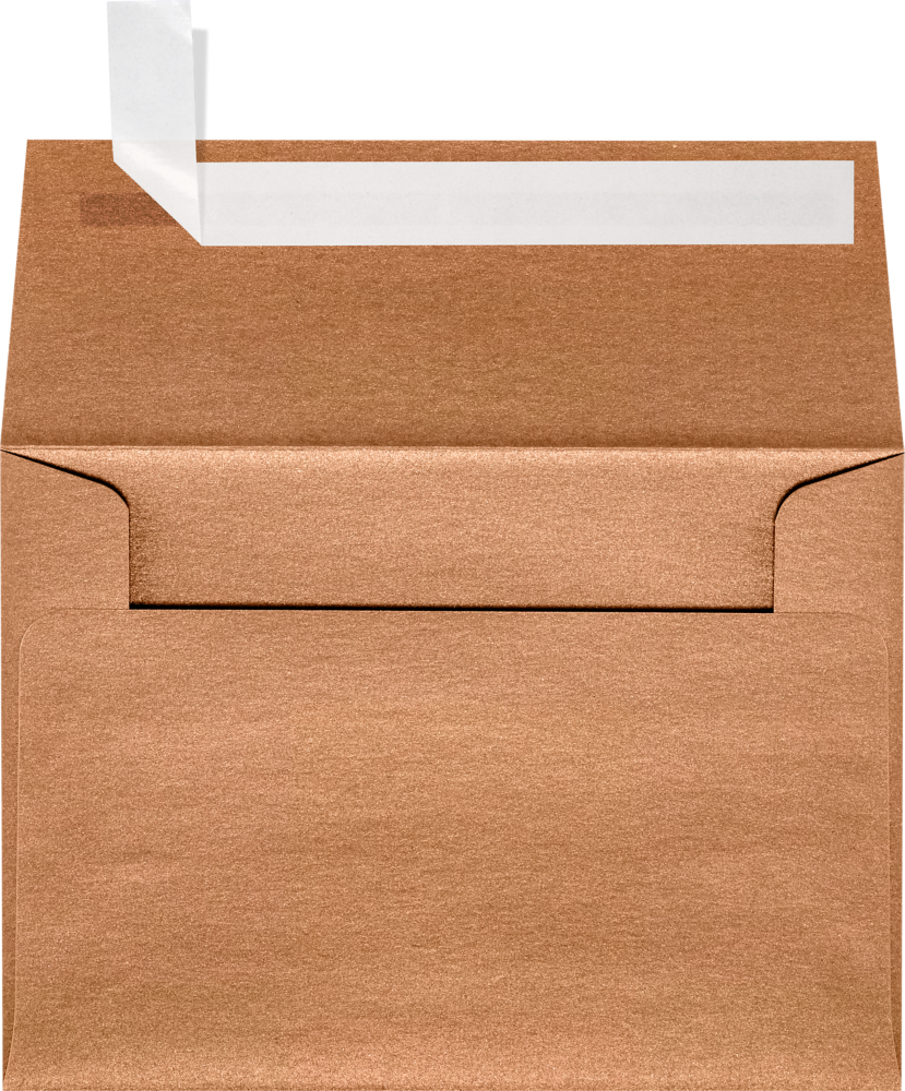 Copper Brown Metallic 32lb A1 Invitation Envelopes (3 5/8 x 5 1/8) with Peel & Seal