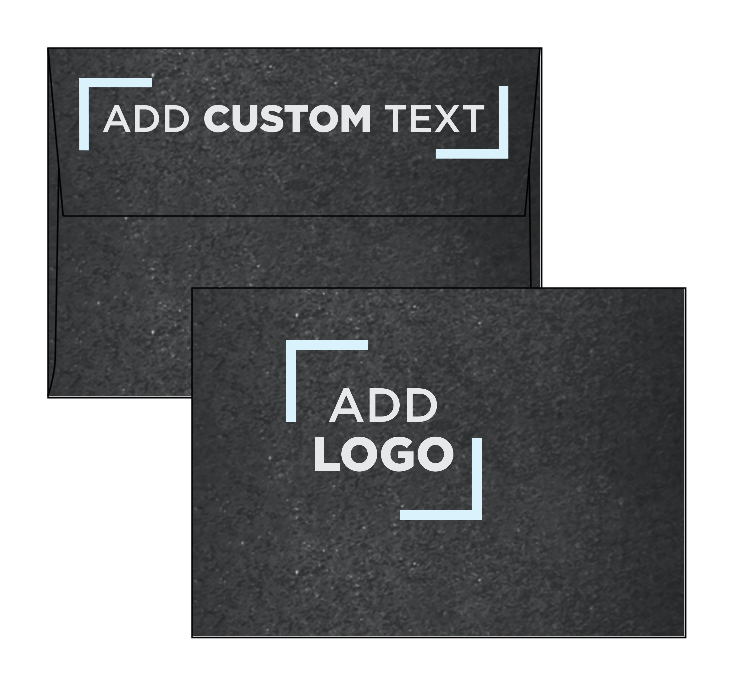 Anthracite Black Metallic 32lb A1 Invitation Envelopes (3 5/8 x 5 1/8) with Peel & Seal