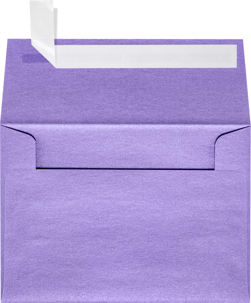 Amethyst Purple Metallic 32lb A1 Invitation Envelopes (3 5/8 x 5 1/8) with Peel & Seal