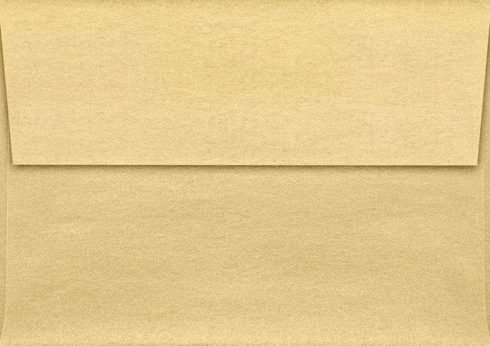 Light Gold Blonde Metallic 32lb A1 Invitation Envelopes (3 5/8 x 5 1/8) with Peel & Seal