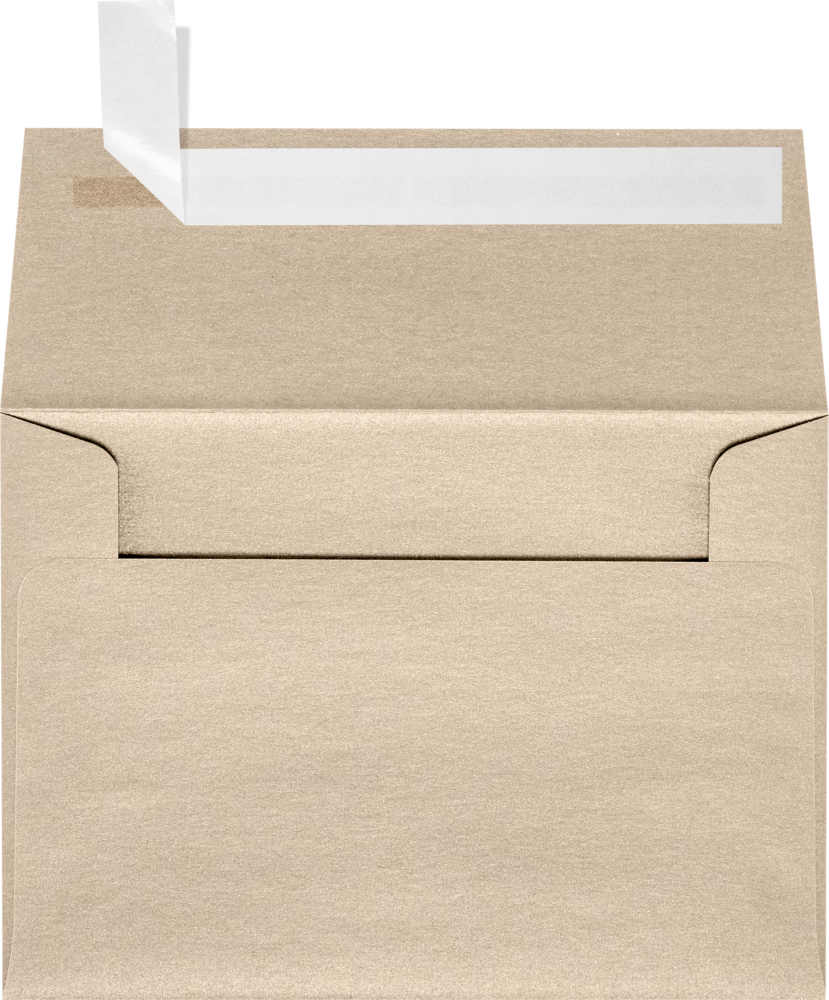 Light Brown Taupe Metallic 32lb A1 Invitation Envelopes (3 5/8 x 5 1/8) with Peel & Seal