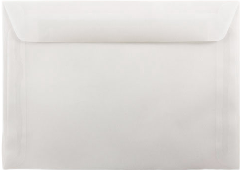 Clear Translucent 30lb 7 1/2 x 10 1/2 Open End Envelopes