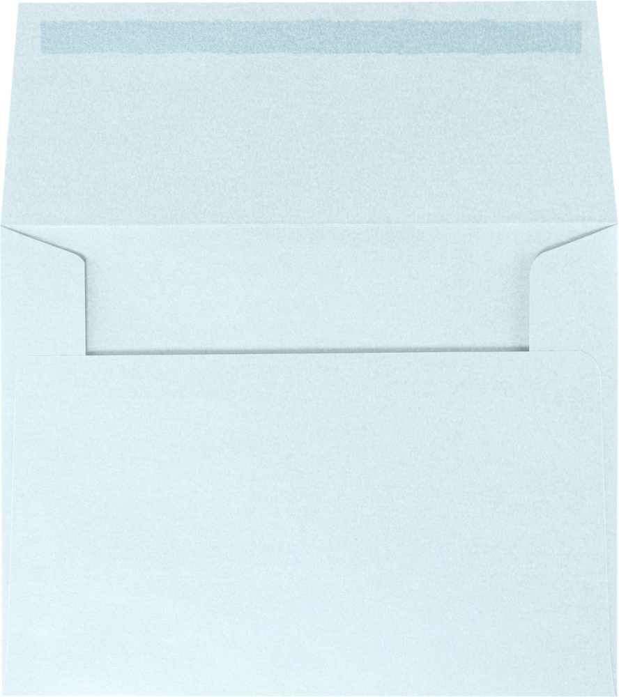 Aquamarine Blue Metallic 32lb A2 Invitation Envelopes (4 3/8 x 5 3/4) with Peel & Seal