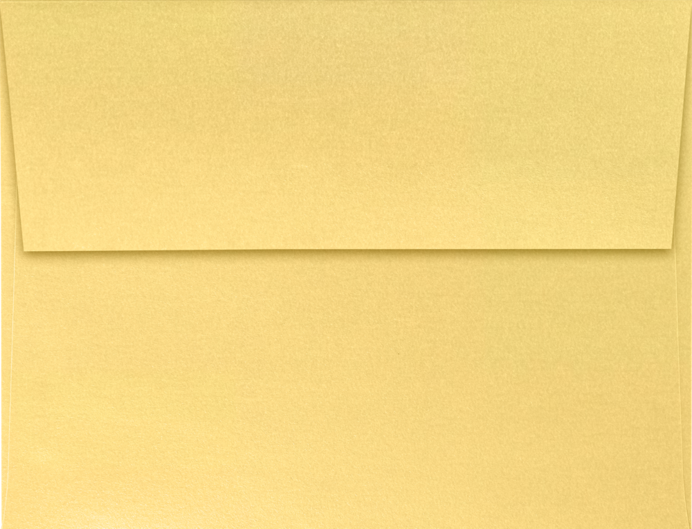 Gold Metallic 32lb A2 Invitation Envelopes (4 3/8 x 5 3/4) with Peel & Seal