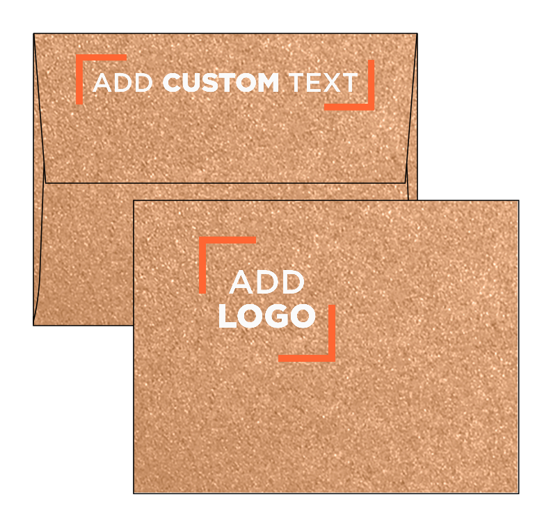 Copper Brown Metallic 32lb A2 Invitation Envelopes (4 3/8 x 5 3/4) with Peel & Seal