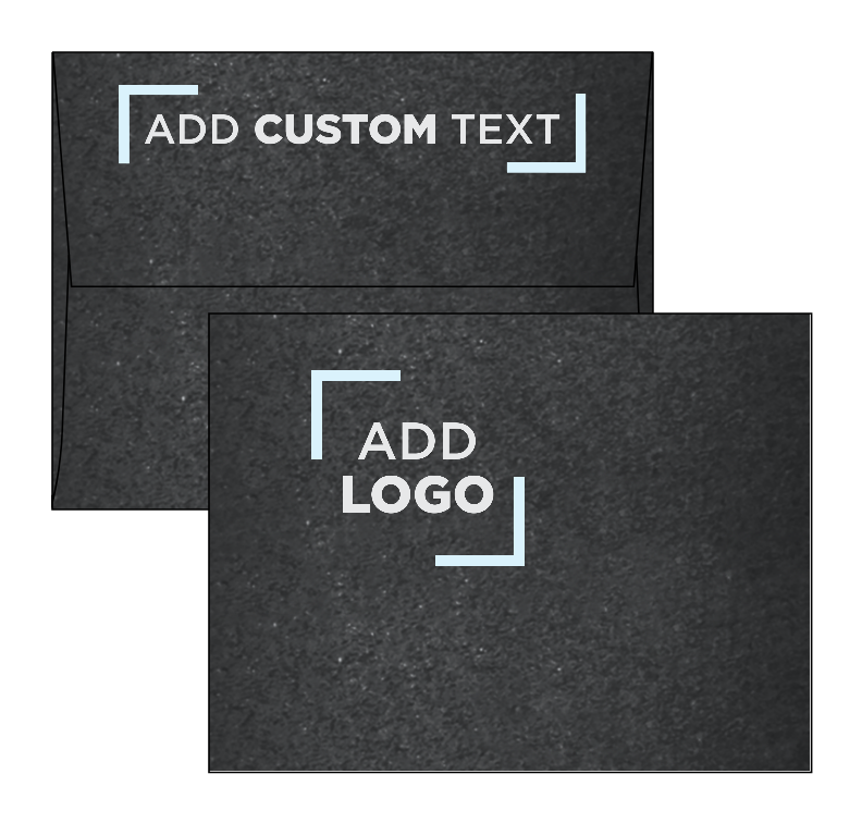 Anthracite Black Metallic 32lb A2 Invitation Envelopes (4 3/8 x 5 3/4) with Peel & Seal