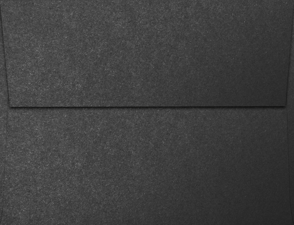 Anthracite Black Metallic 32lb A2 Invitation Envelopes (4 3/8 x 5 3/4) with Peel & Seal