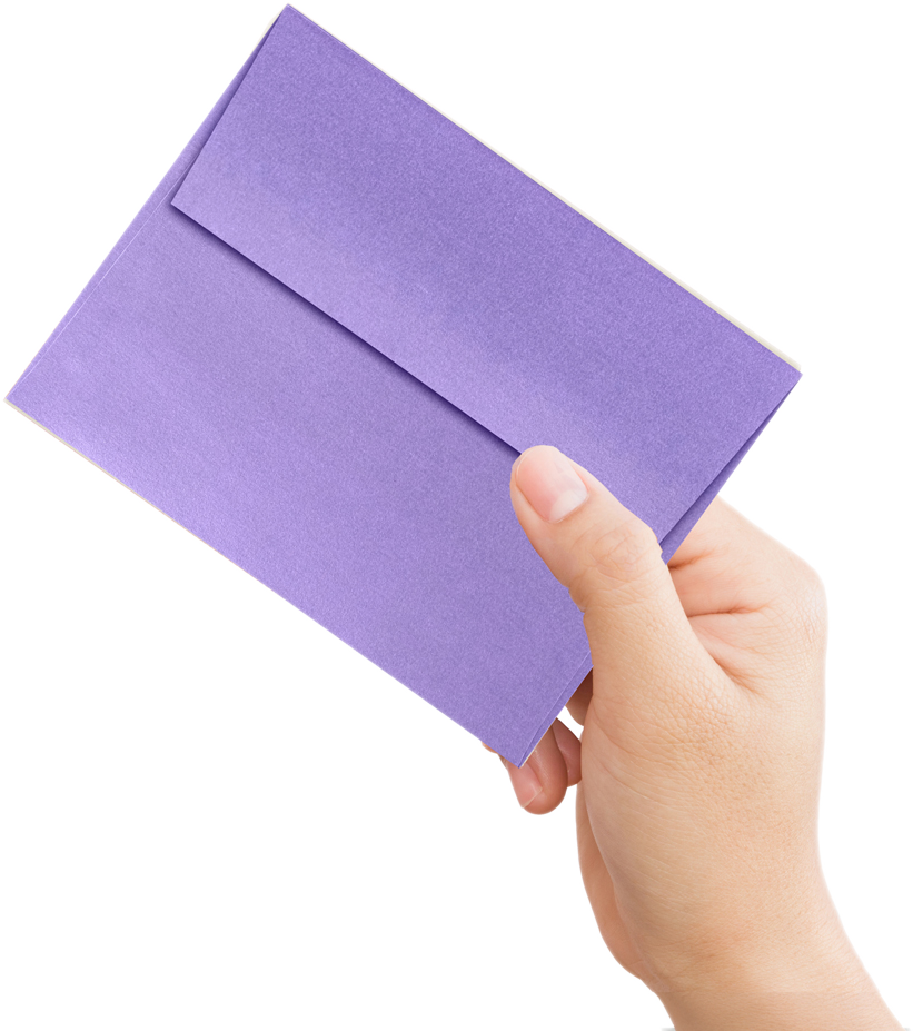 Amethyst Purple Metallic 32lb A2 Invitation Envelopes (4 3/8 x 5 3/4) with Peel & Seal