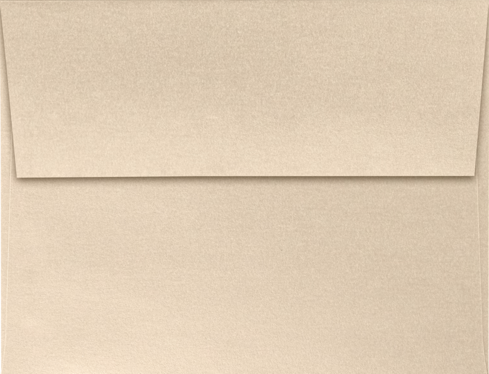 Light Brown Taupe Metallic 32lb A2 Invitation Envelopes (4 3/8 x 5 3/4) with Peel & Seal