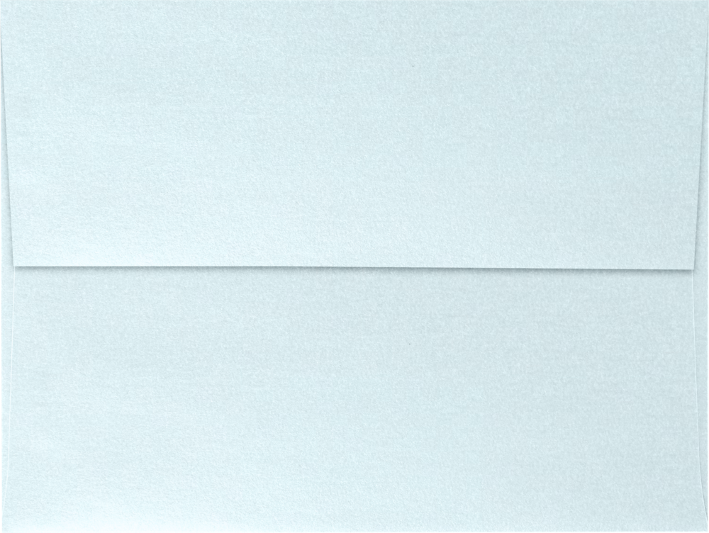 Aquamarine Blue Metallic 32lb A6 Invitation Envelopes (4 3/4 x 6 1/2) with Peel & Seal