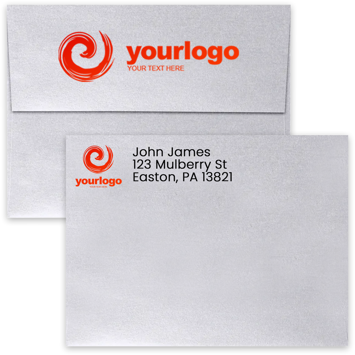 Silver Metallic 32lb A6 Invitation Envelopes (4 3/4 x 6 1/2) with Peel & Seal