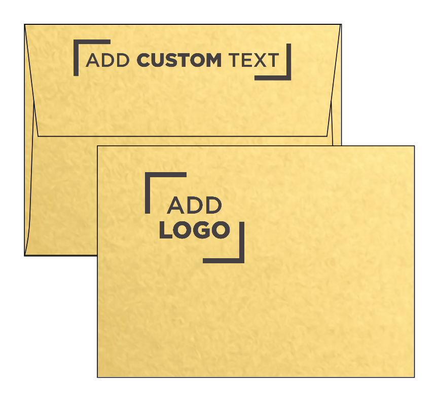 Gold Metallic 32lb A6 Invitation Envelopes (4 3/4 x 6 1/2) with Peel & Seal