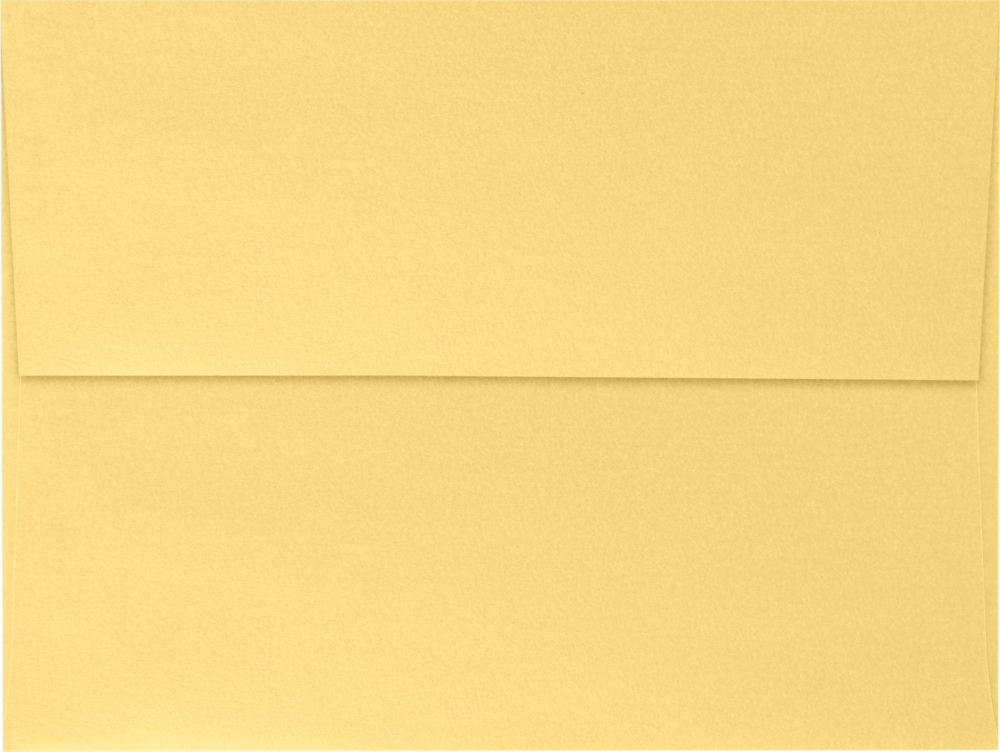 Gold Metallic 32lb A6 Invitation Envelopes (4 3/4 x 6 1/2) with Peel & Seal