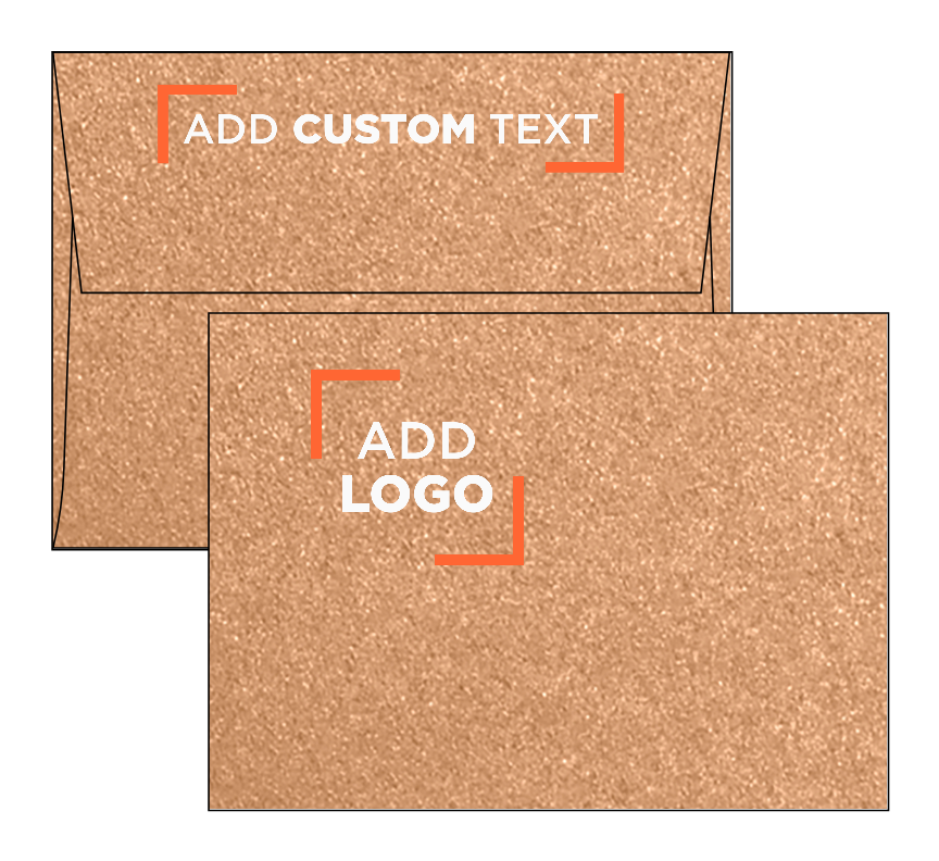 Copper Brown Metallic 32lb A6 Invitation Envelopes (4 3/4 x 6 1/2) with Peel & Seal
