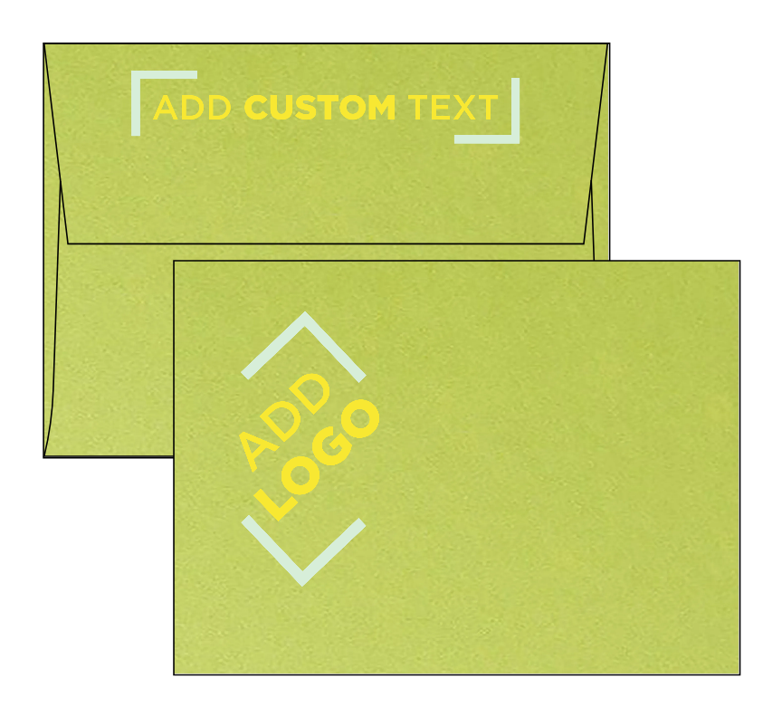 Lime Green Metallic 32lb A6 Invitation Envelopes (4 3/4 x 6 1/2) with Peel & Seal