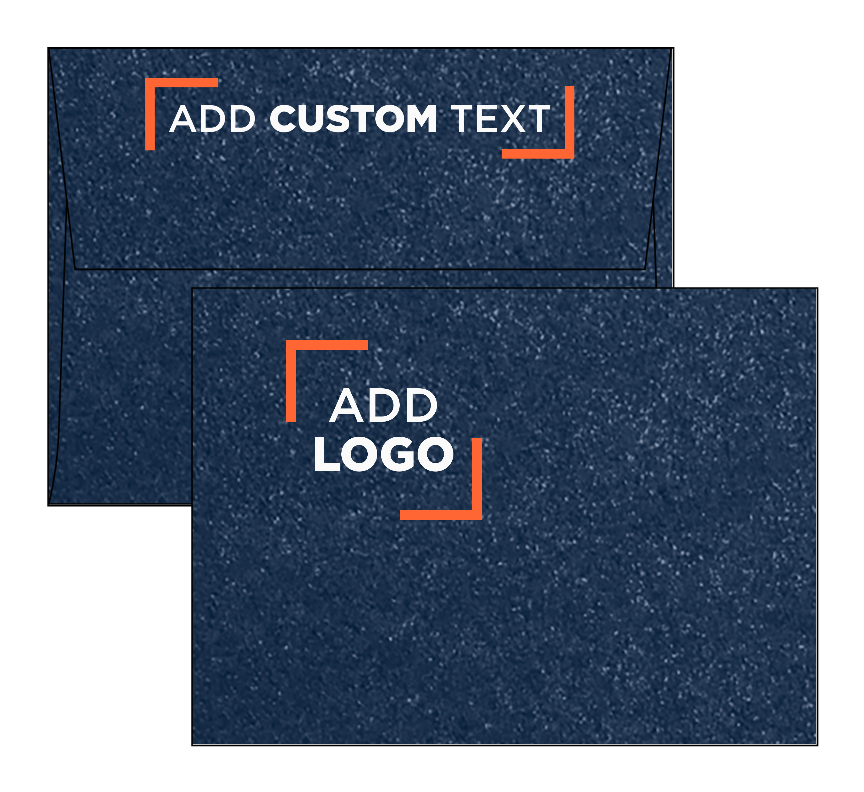 Lapis Navy Blue Metallic 32lb A6 Invitation Envelopes (4 3/4 x 6 1/2) with Peel & Seal