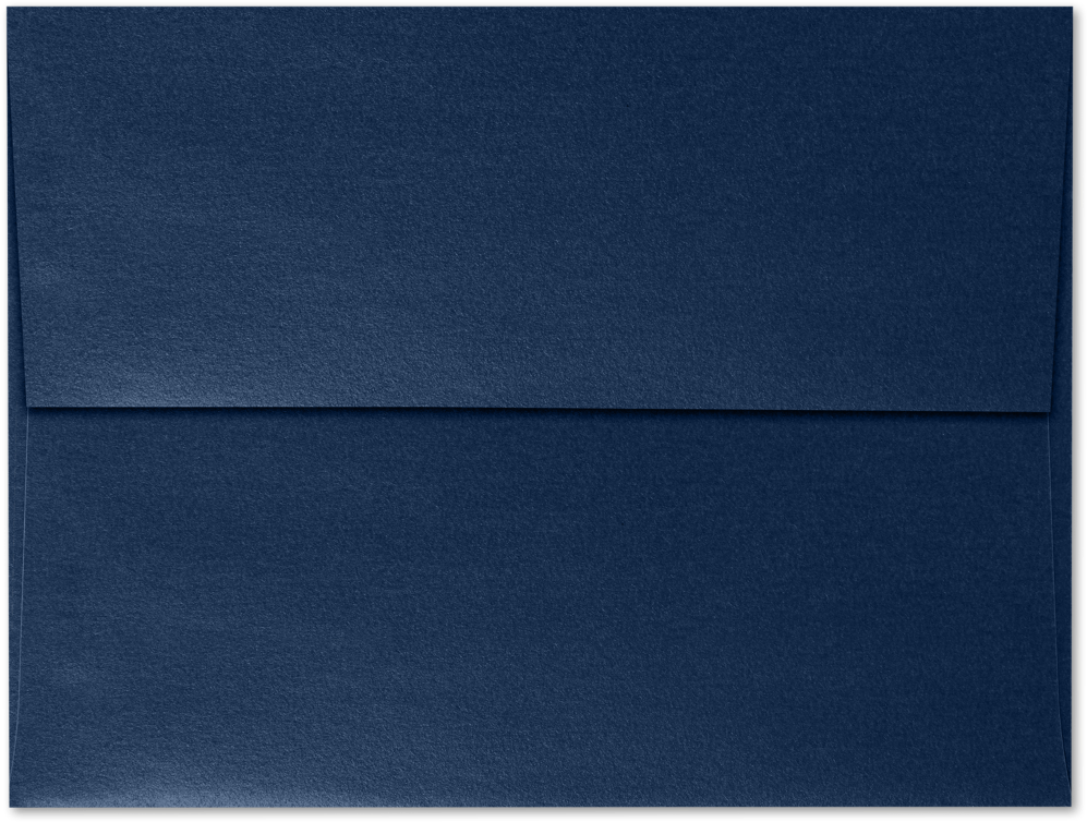 Lapis Navy Blue Metallic 32lb A6 Invitation Envelopes (4 3/4 x 6 1/2) with Peel & Seal