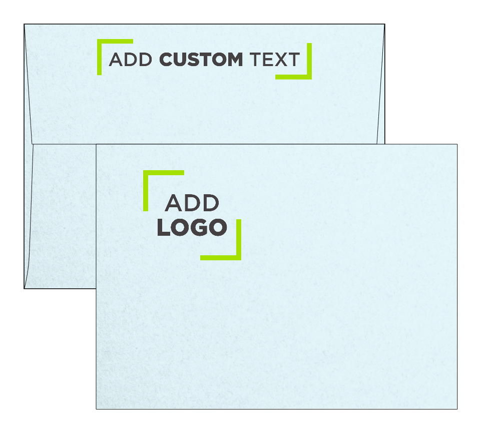 Aquamarine Blue Metallic 32lb A7 Invitation Envelopes (5 1/4 x 7 1/4) with Peel & Seal