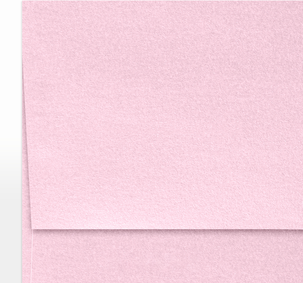 Pink Rose Metallic 32lb A7 Invitation Envelopes (5 1/4 x 7 1/4) with Peel & Seal