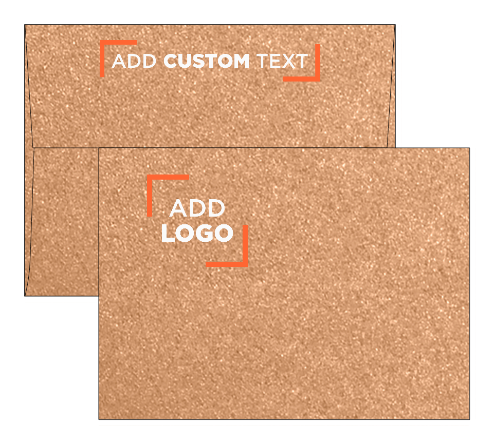 Copper Brown Metallic 32lb A7 Invitation Envelopes (5 1/4 x 7 1/4) with Peel & Seal