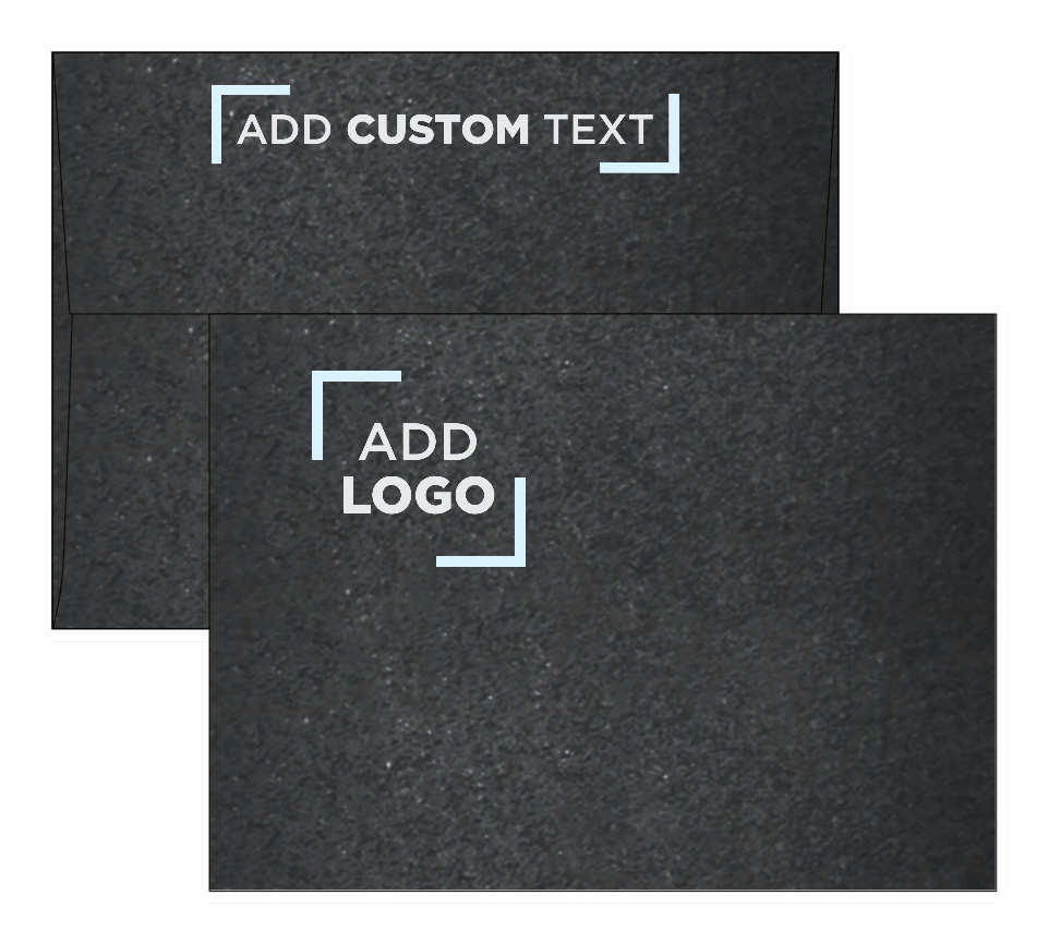 Anthracite Black Metallic 32lb A7 Invitation Envelopes (5 1/4 x 7 1/4) with Peel & Seal