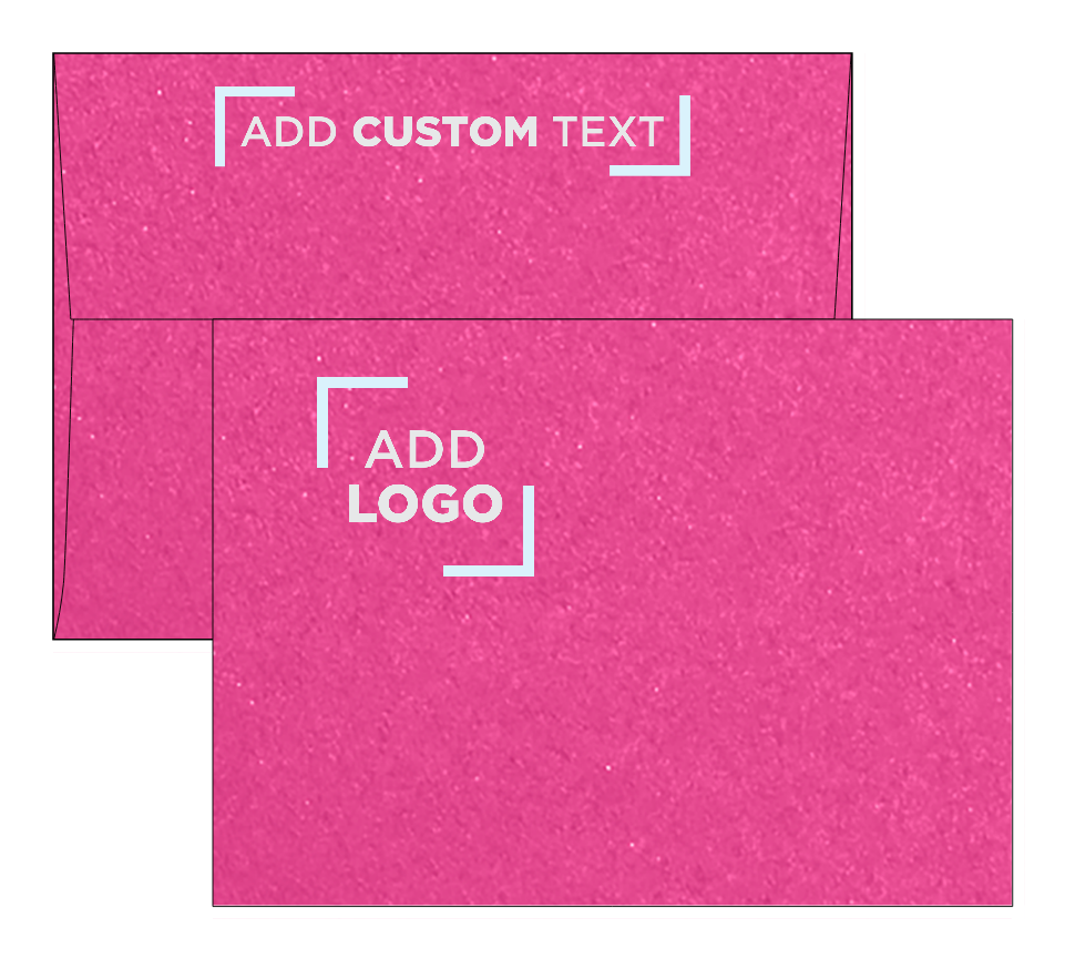 Azalea Fuchsia Pink Metallic 32lb A7 Invitation Envelopes (5 1/4 x 7 1/4) with Peel & Seal
