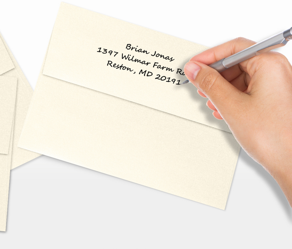 Champagne Ivory Metallic 32lb A7 Invitation Envelopes (5 1/4 x 7 1/4) with Peel & Seal