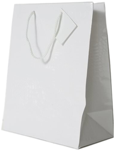 White X-Large Glossy Gift Bags (12 1/2 x 17 x 6)