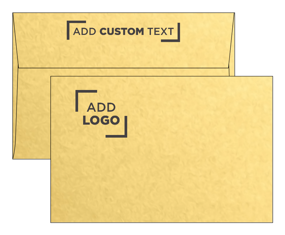 Gold Metallic 32lb A9 Invitation Envelopes (5 3/4 x 8 3/4) with Peel & Seal