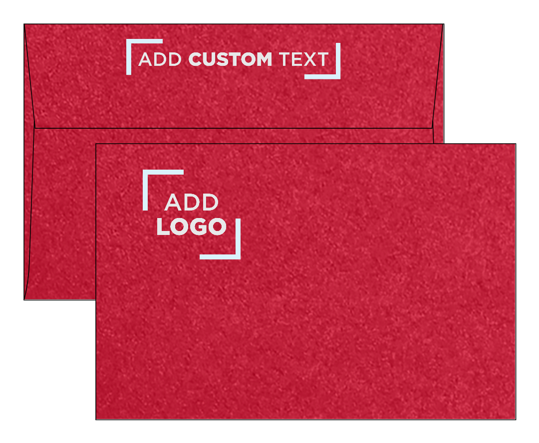 Jupiter Red Metallic 32lb A9 Invitation Envelopes (5 3/4 x 8 3/4) with Peel & Seal
