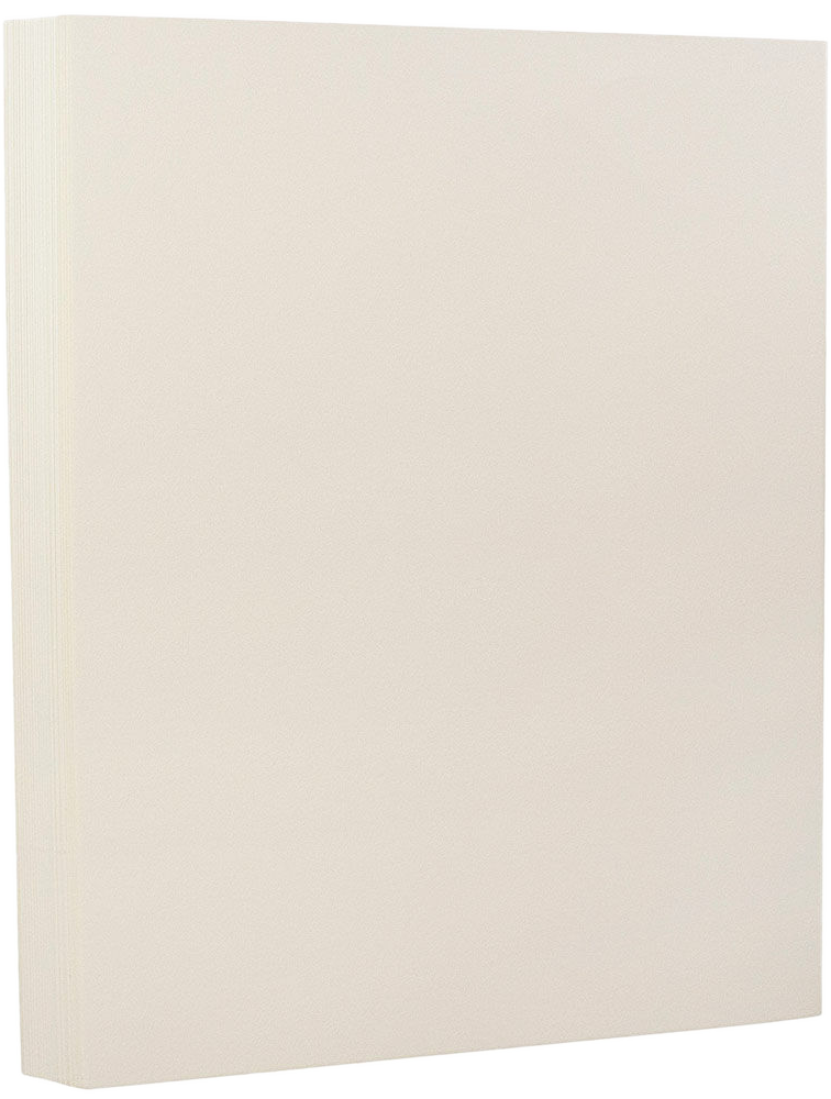 Natural White 80lb 8 1/2 x 11 Cardstock