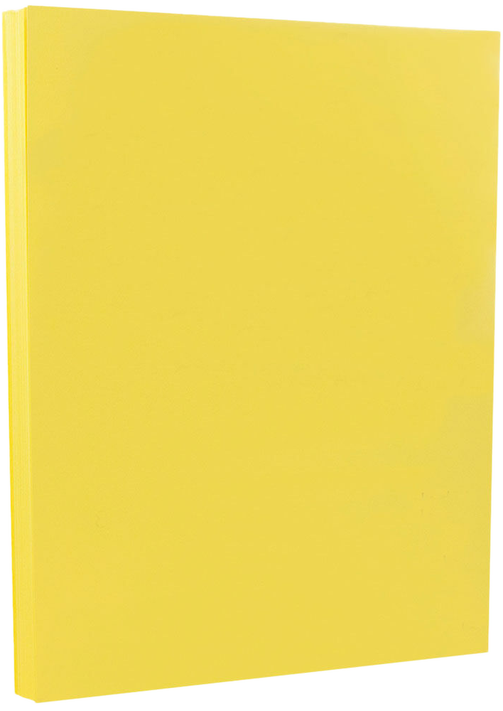 Yellow Vellum 65lb 8 1/2 x 11 Cardstock