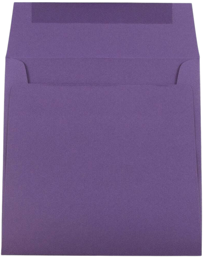 Dark Purple 28lb 6 x 6 Square Envelopes