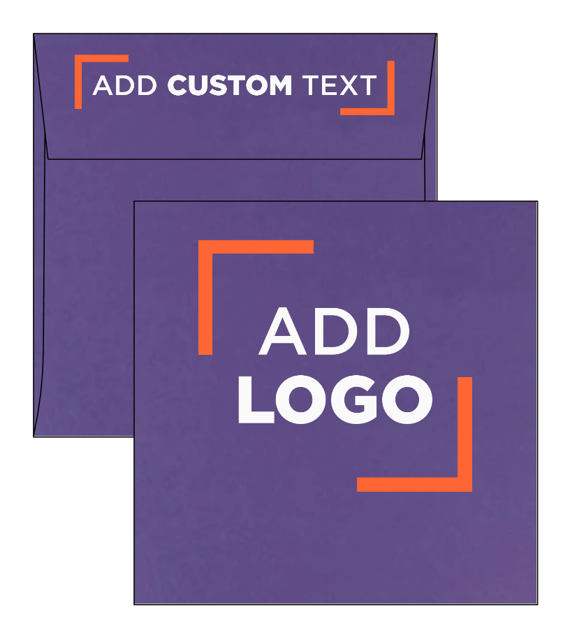Dark Purple 28lb 6 x 6 Square Envelopes