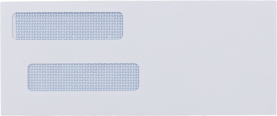 White 24lb #8 5/8 Check Double Window Envelopes (3 5/8 x 8 3/4)