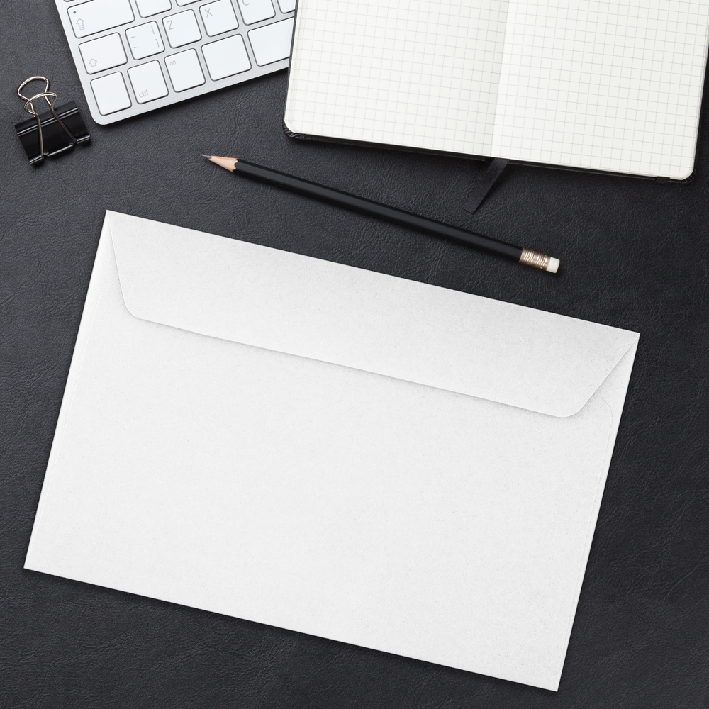 White 24lb 6 x 9 Booklet Envelopes