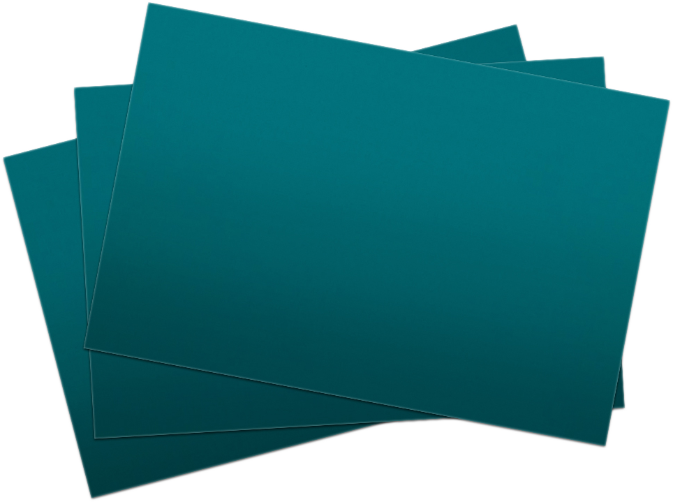 Teal 100lb 5 x 7 Blank Note Cards