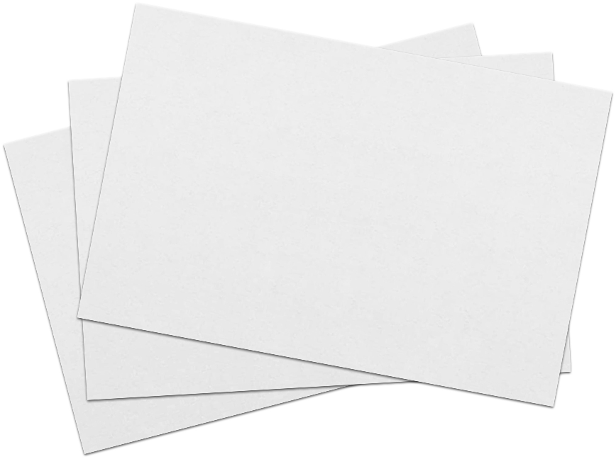 White 100lb 5 x 7 Blank Note Cards