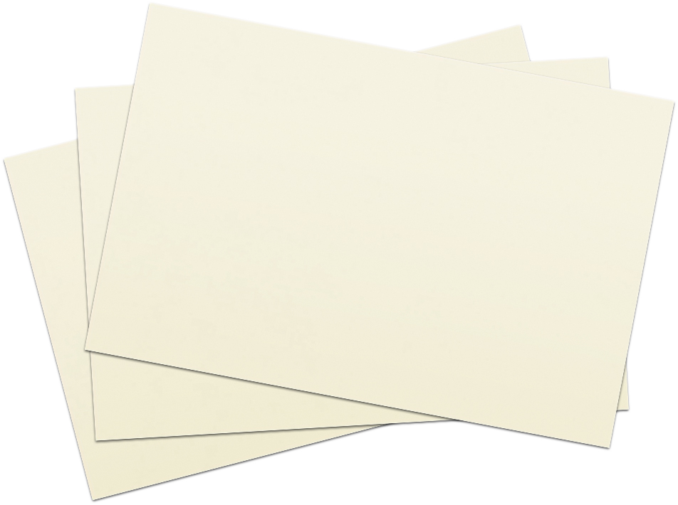 Natural White 80lb Cougar 5 x 7 Blank Premium Note Cards
