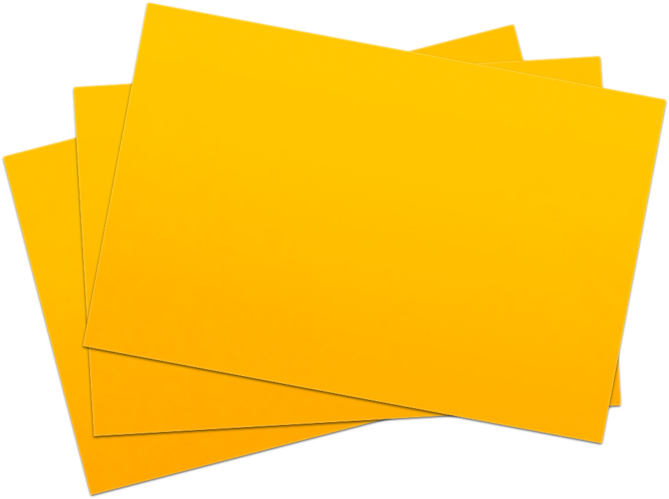 Sunflower Yellow 100lb 5 x 7 Blank Note Cards