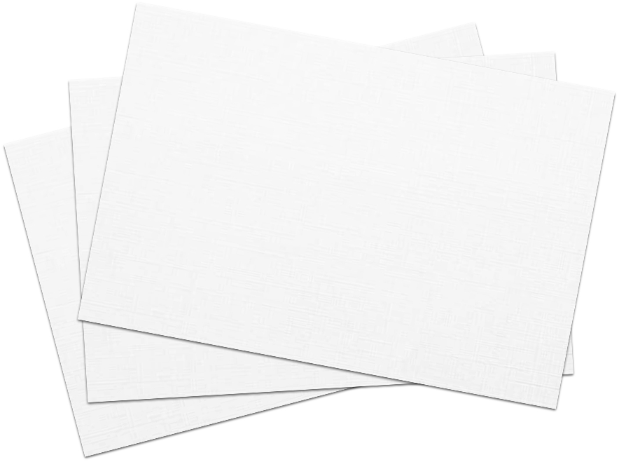 White Linen 100lb 5 x 7 Blank Note Cards