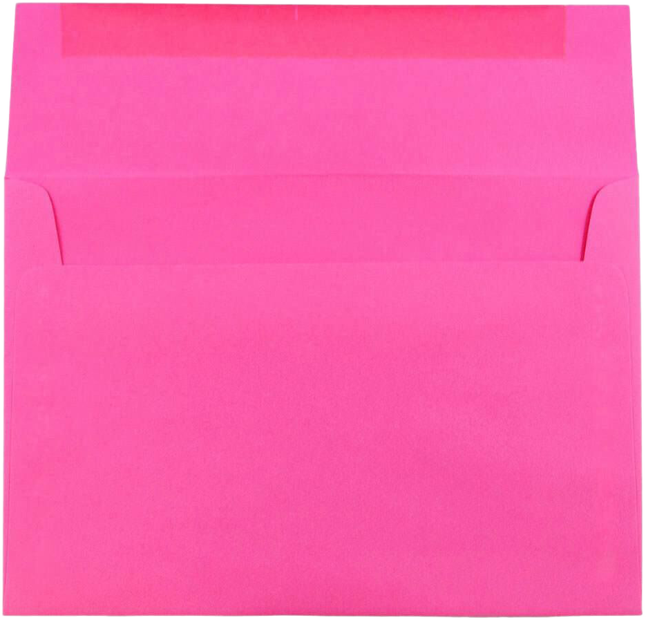 Fuchsia Pink Magenta 32lb A8 Invitation Envelopes (5 1/2 x 8 1/8)